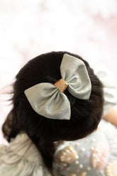 Blue shimmer hair accessory